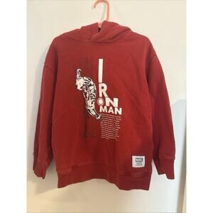 Boys Iron Man Marvel Hoodie Size 5-6